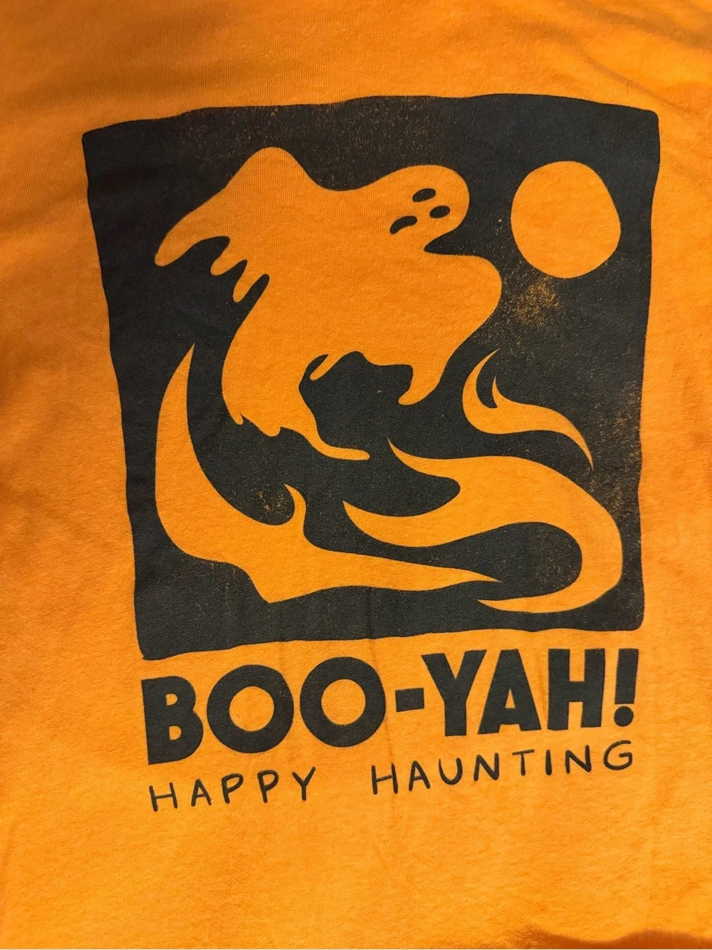 Kids Orange 'Boo-Yah! Happy Haunting' Graphic Tee